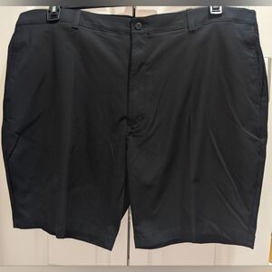 NWT, PGA Tour, Black, Flat Front, Dry Fit Shorts-Men's Size 46